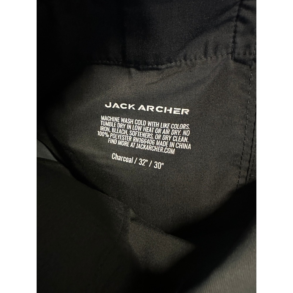 Jack Archer Jetsetter Tech Pant 32 x 30 Charcoal Gray Travel Performance Stretch - Picture 12 of 14